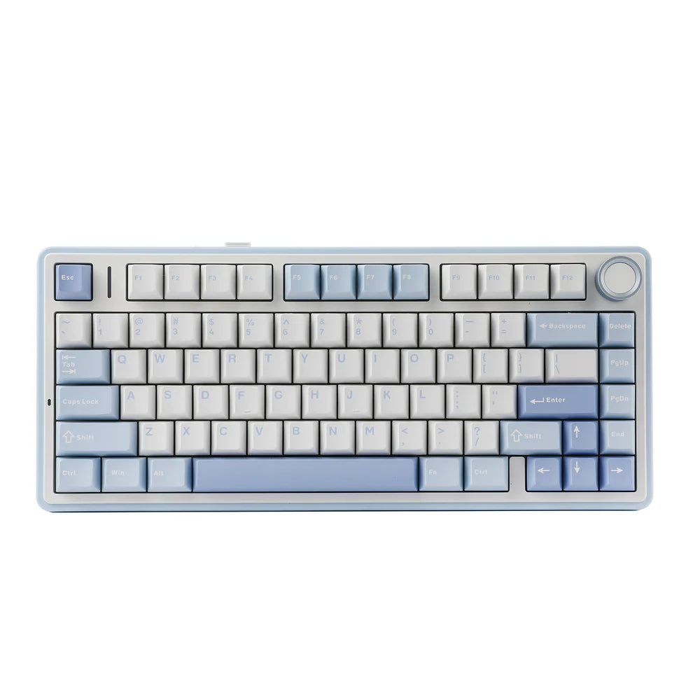 Aula F75 Gray Wood V4スイッチへアップグレード済！ Aula F75 (Sea Salt - Gray Wood Switch) – Jlite Customs