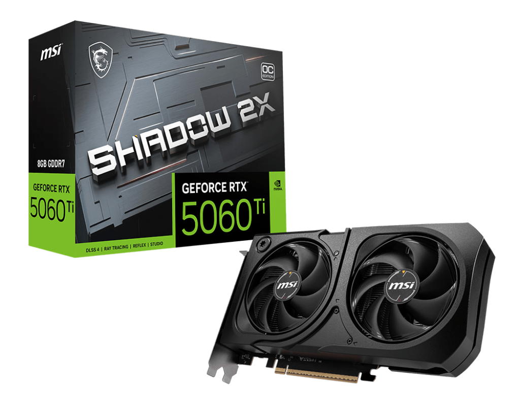 MSI RTX 5060Ti Shadow 2X OC 8GB
