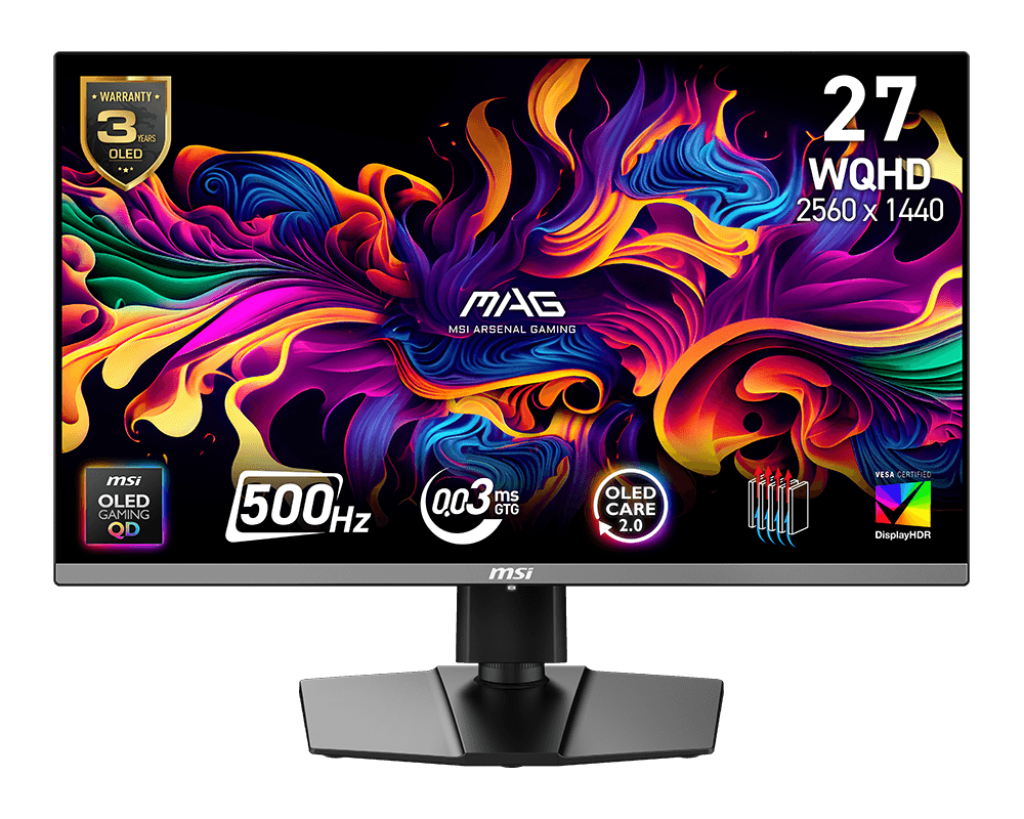 MSI MAG272QP QD-OLED X50 (26.5inch 500Hz 1440P OLED)