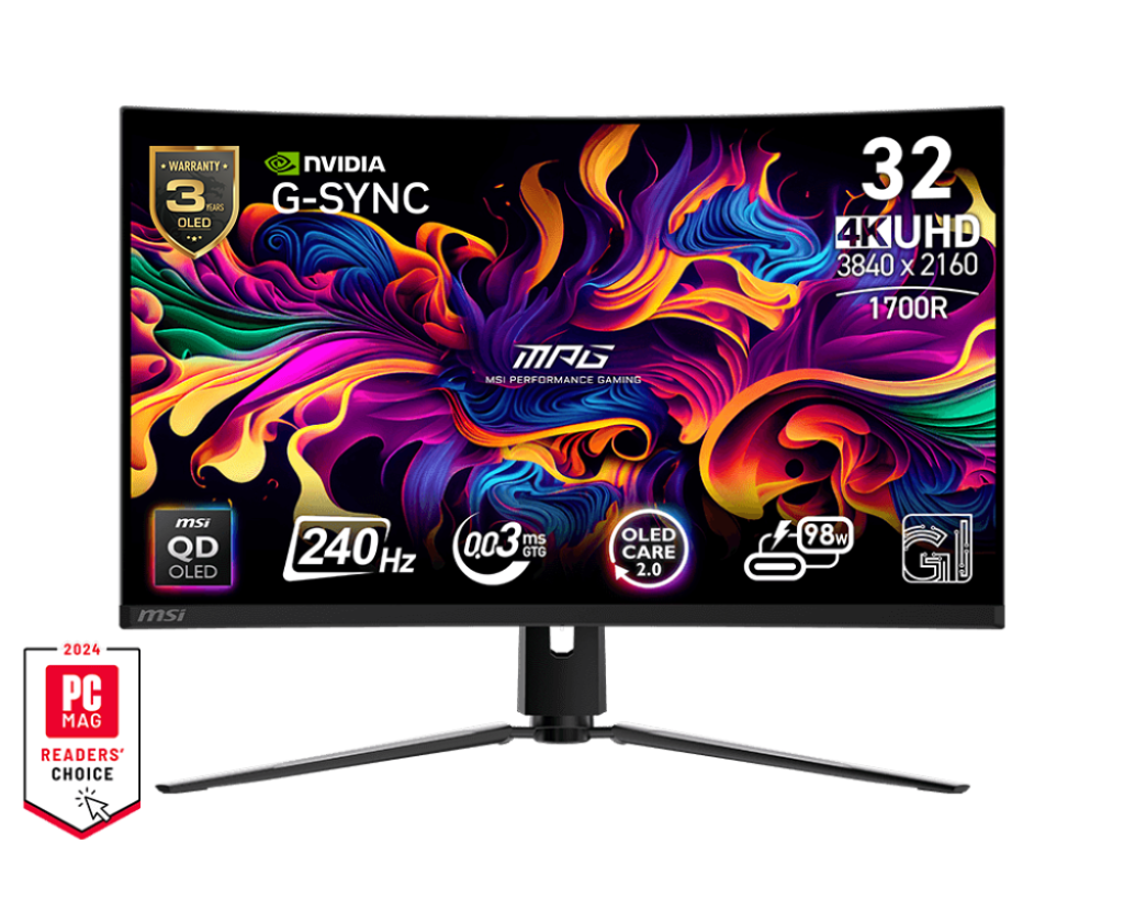 MSI MPG 321CURX QD-OLED (32inch 240Hz 4K Curved OLED)