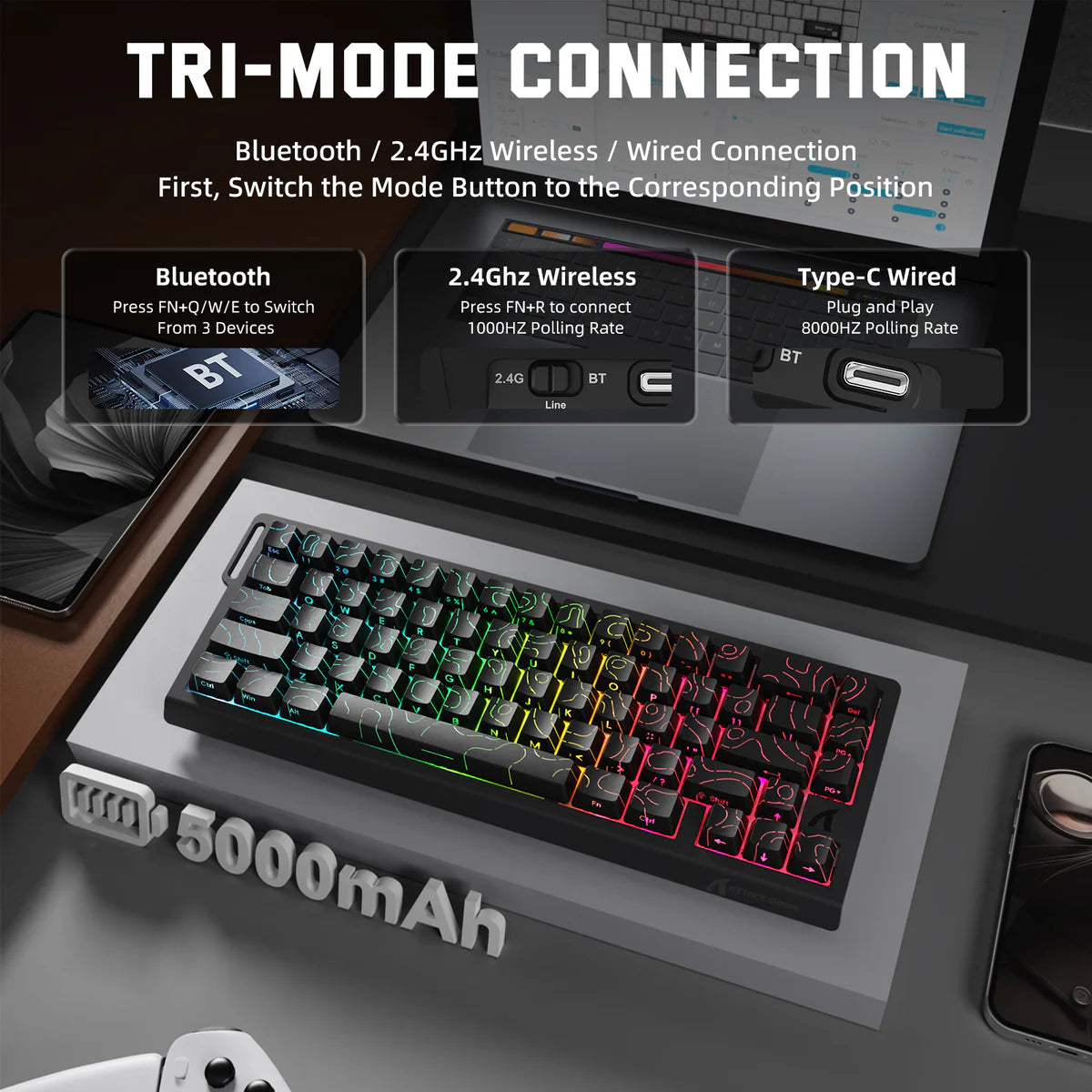 Attack Shark X68 Pro HE (Black Contour)