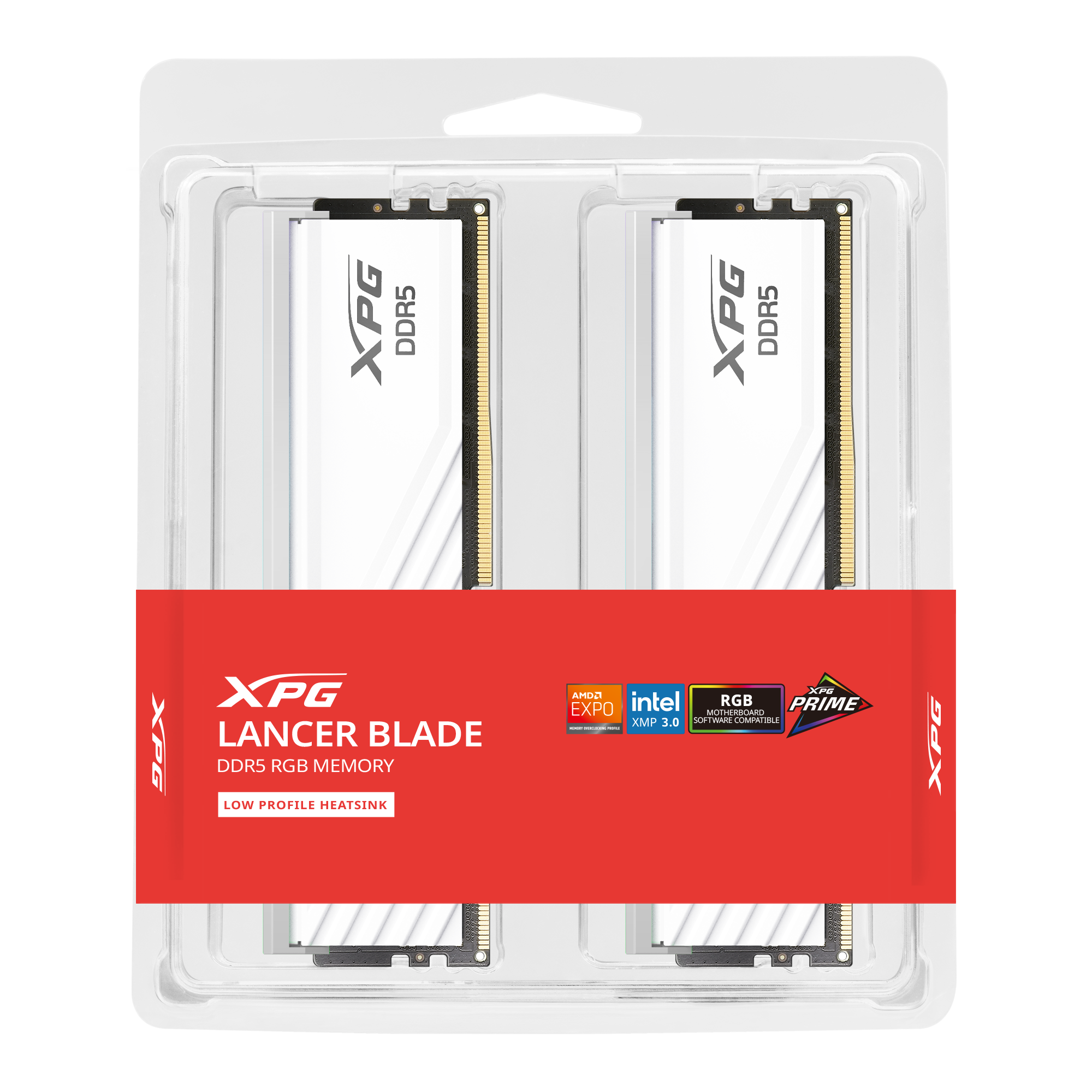XPG Lancer Blade 2 x 16GB DDR5 C30 6000Mhz (White)