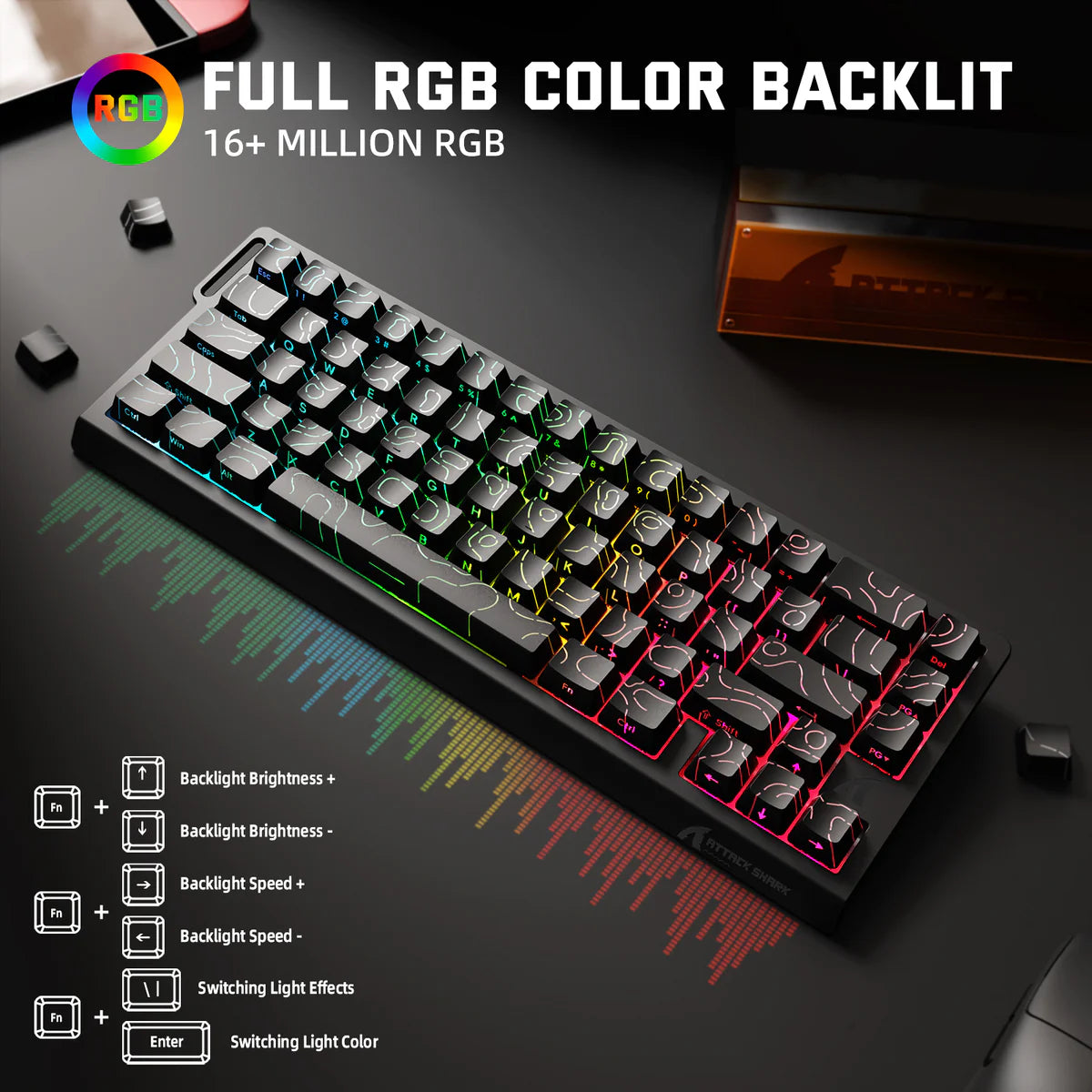 Attack Shark X68 Pro HE (Black Contour)