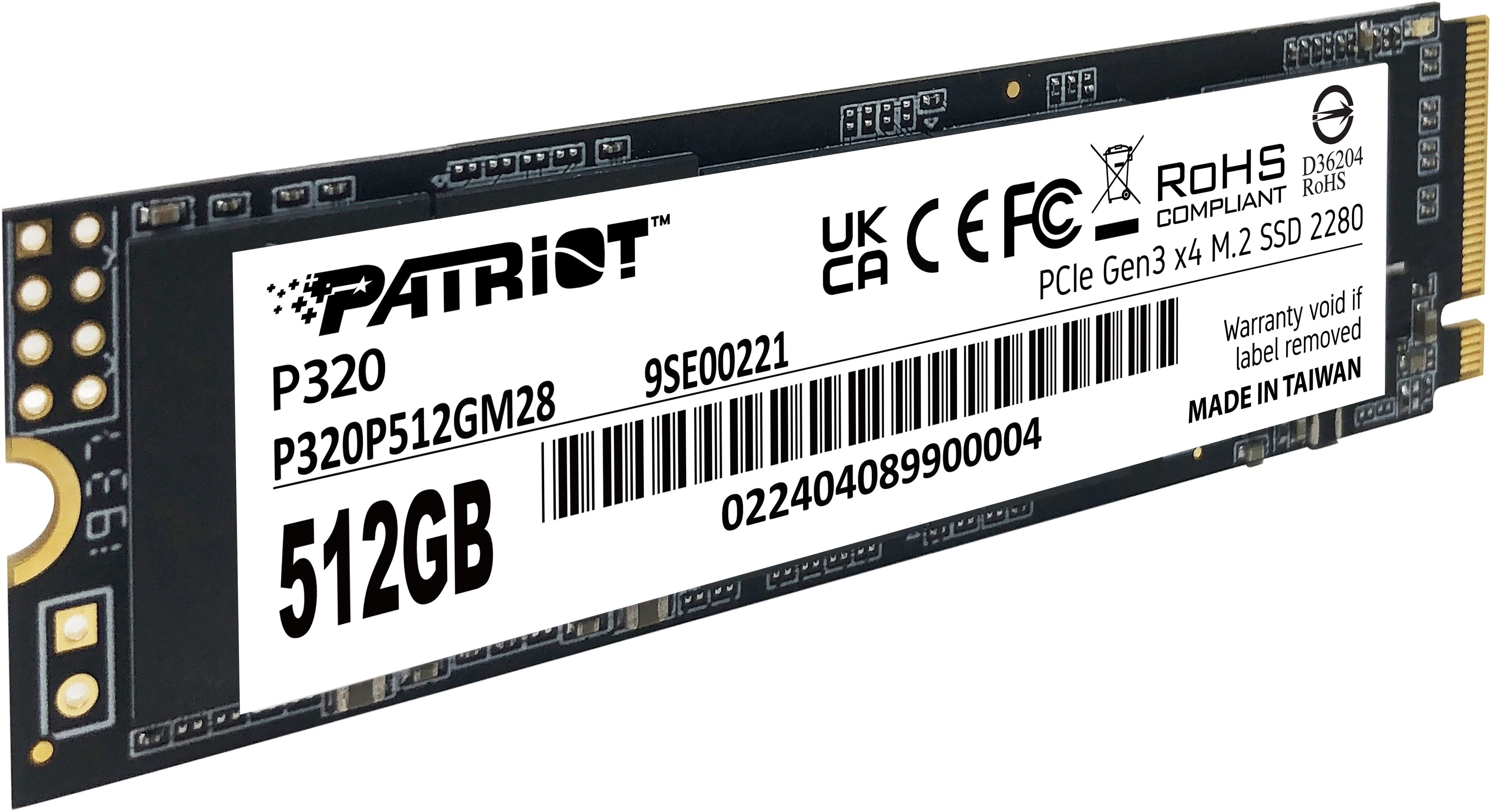 Patriot P320 512GB M.2 NVMe