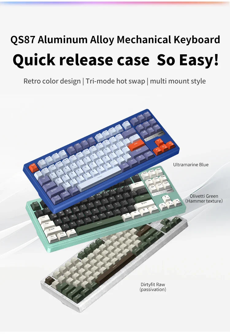 Ajazz QS87 Lite (Hyan Switches - White)