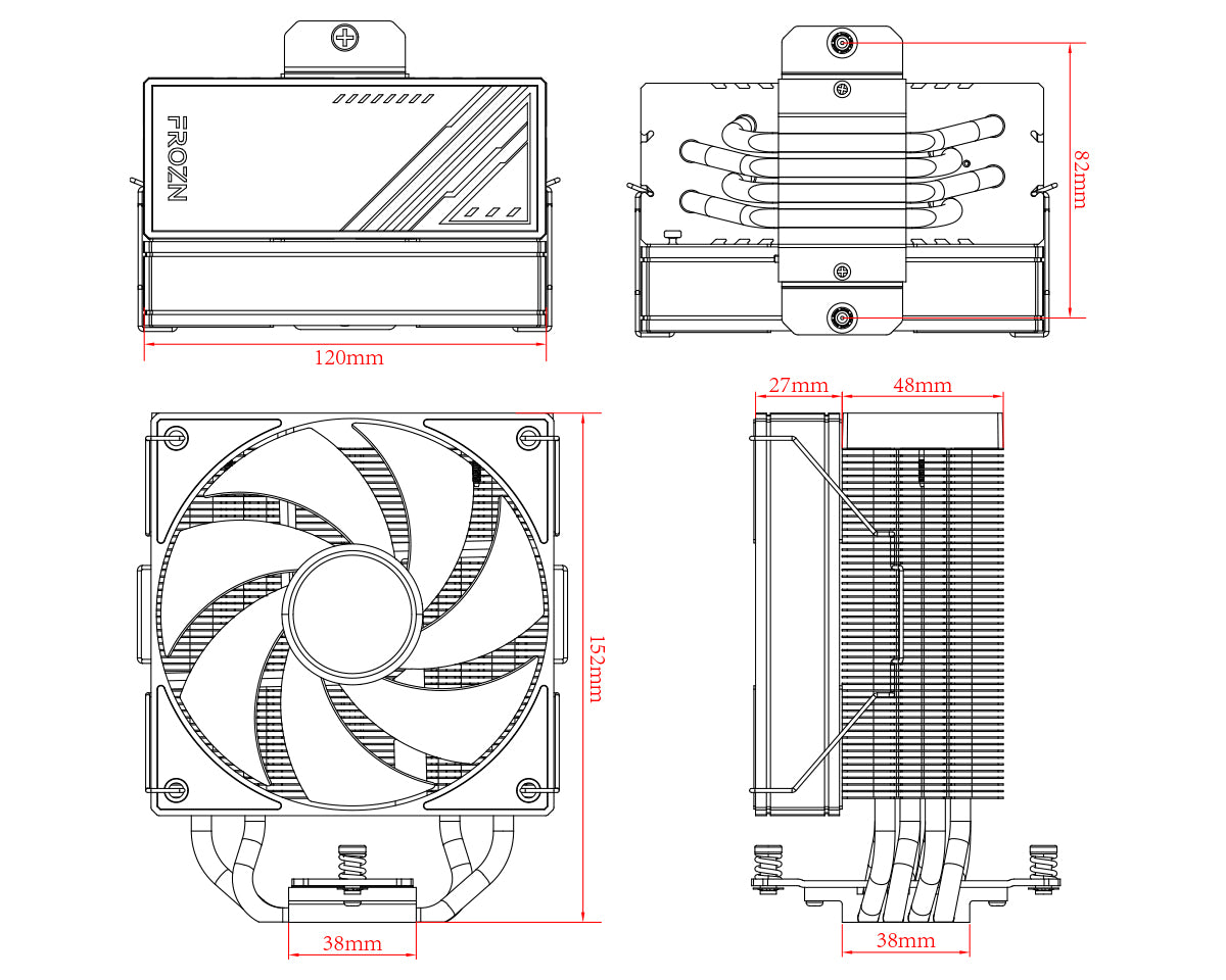 ID Cooling Frozn A410 ARGB (White)