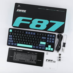 Aula F87 Pro (Black Blue - Gray Wood Switch)