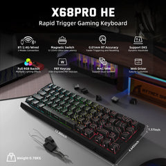Attack Shark X68 Pro HE (Black Contour)