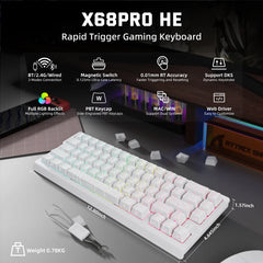 Attack Shark X68 Pro HE (White Contour)
