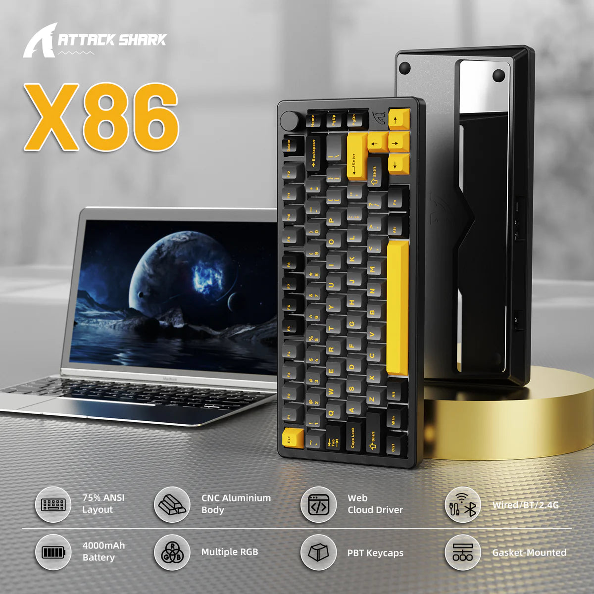 Attack Shark X86 (Star Black)