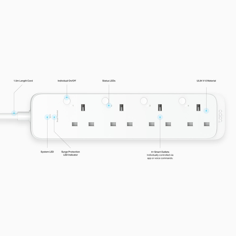 TP-Link Tapo P340M Smart WiFi Power Strip