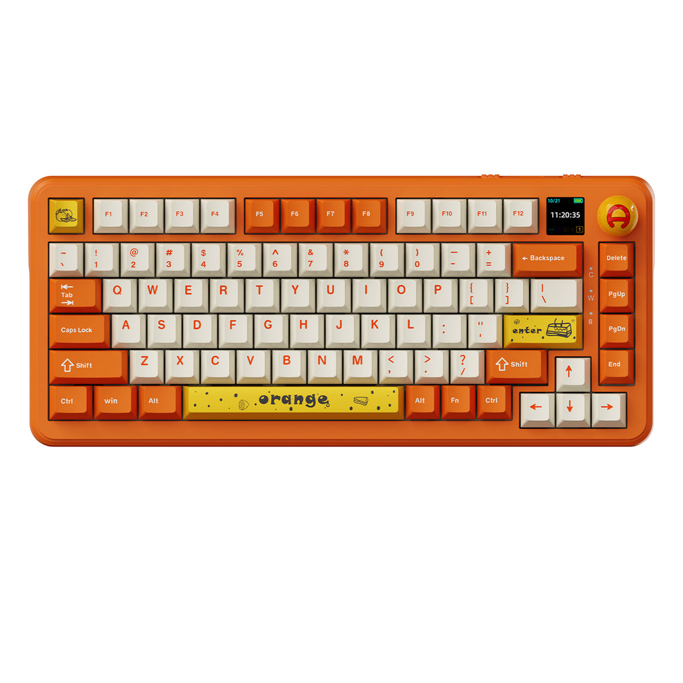 Ajazz AK820 Max with Screen (Orange White Avocado Switch) Jlite