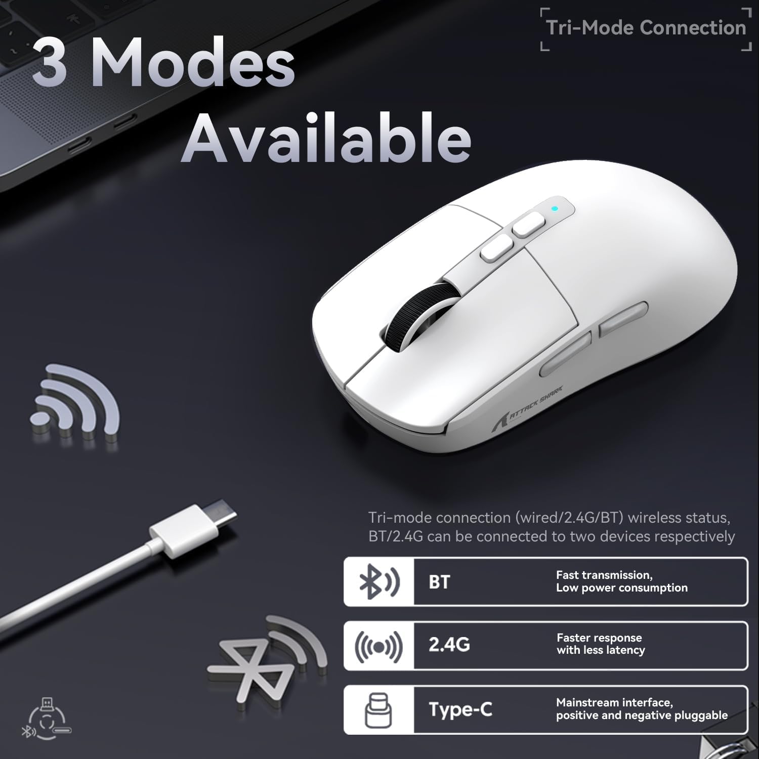 Attack Shark X6 (White)
