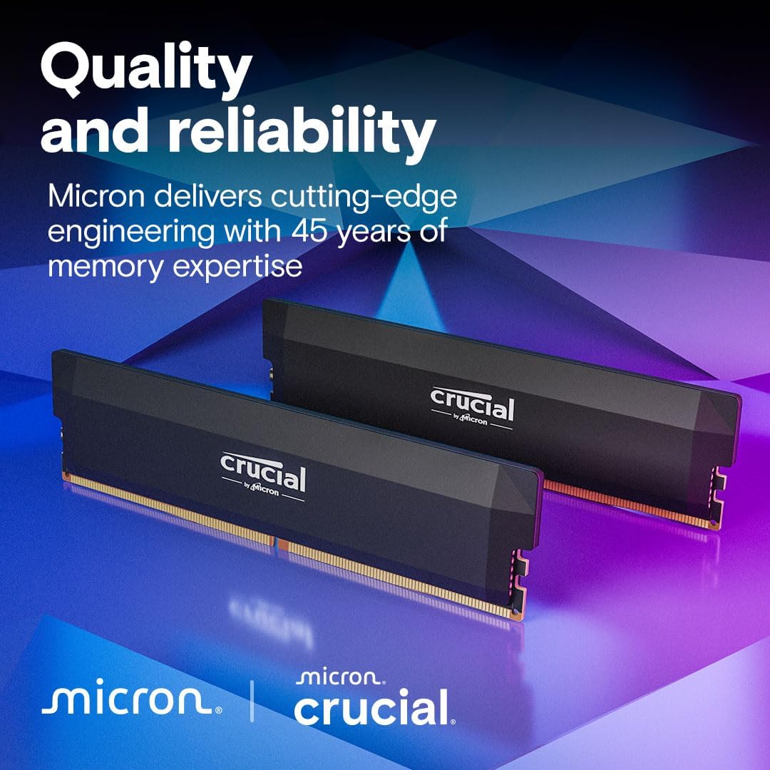 Crucial Pro Overclocking 2 x 32GB DDR5 6000Mhz (Black)