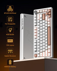 Leobog Hi75C Pro (Vanilla - Turquoise Switch)