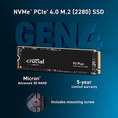 Crucial P3 Plus 2TB Gen4 NVME