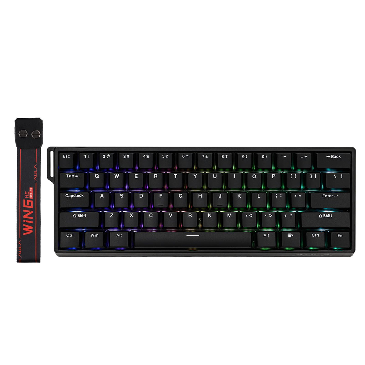 Aula WIN60HE (Black - Gray Wood Switch)