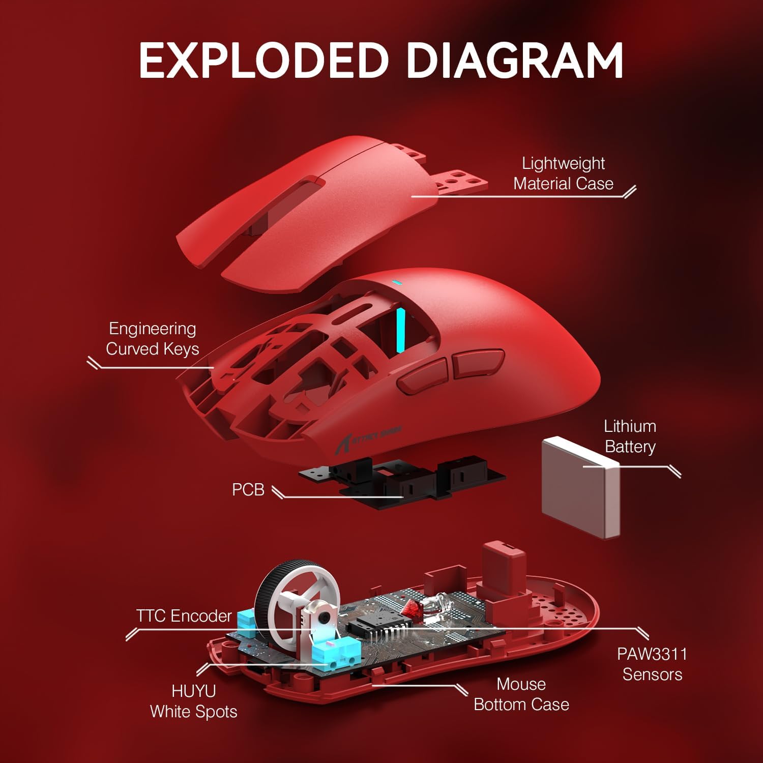 Attack Shark X11 (Red)