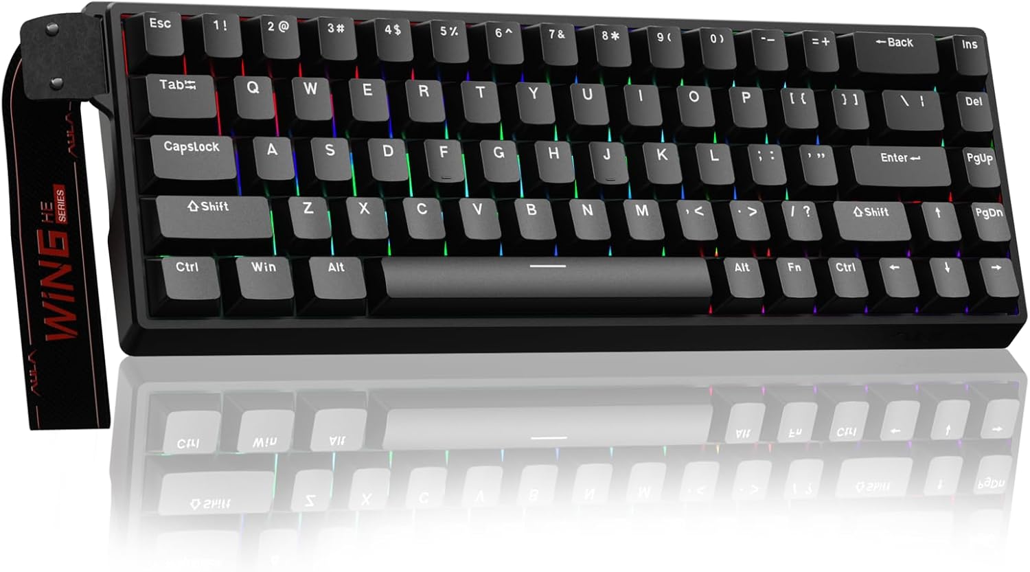 Aula WIN68HE (Black - Gray Wood Switch)