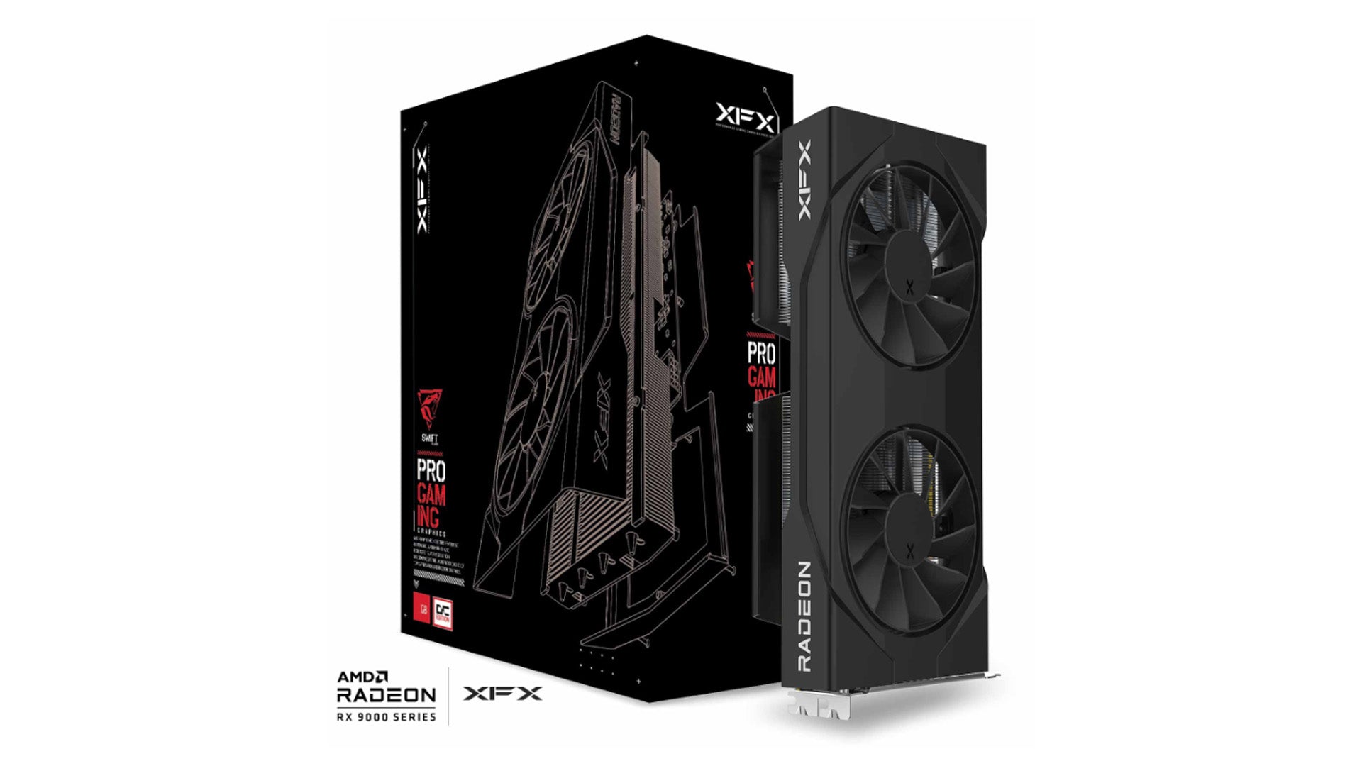 XFX SWIFT RX 9060XT 16GB OC Dual Fan (Black)