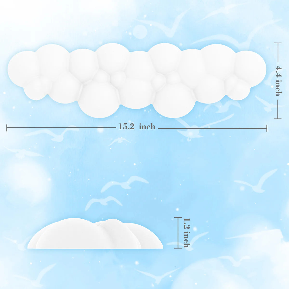 Attack Shark Cloud Wrist Rest (White)