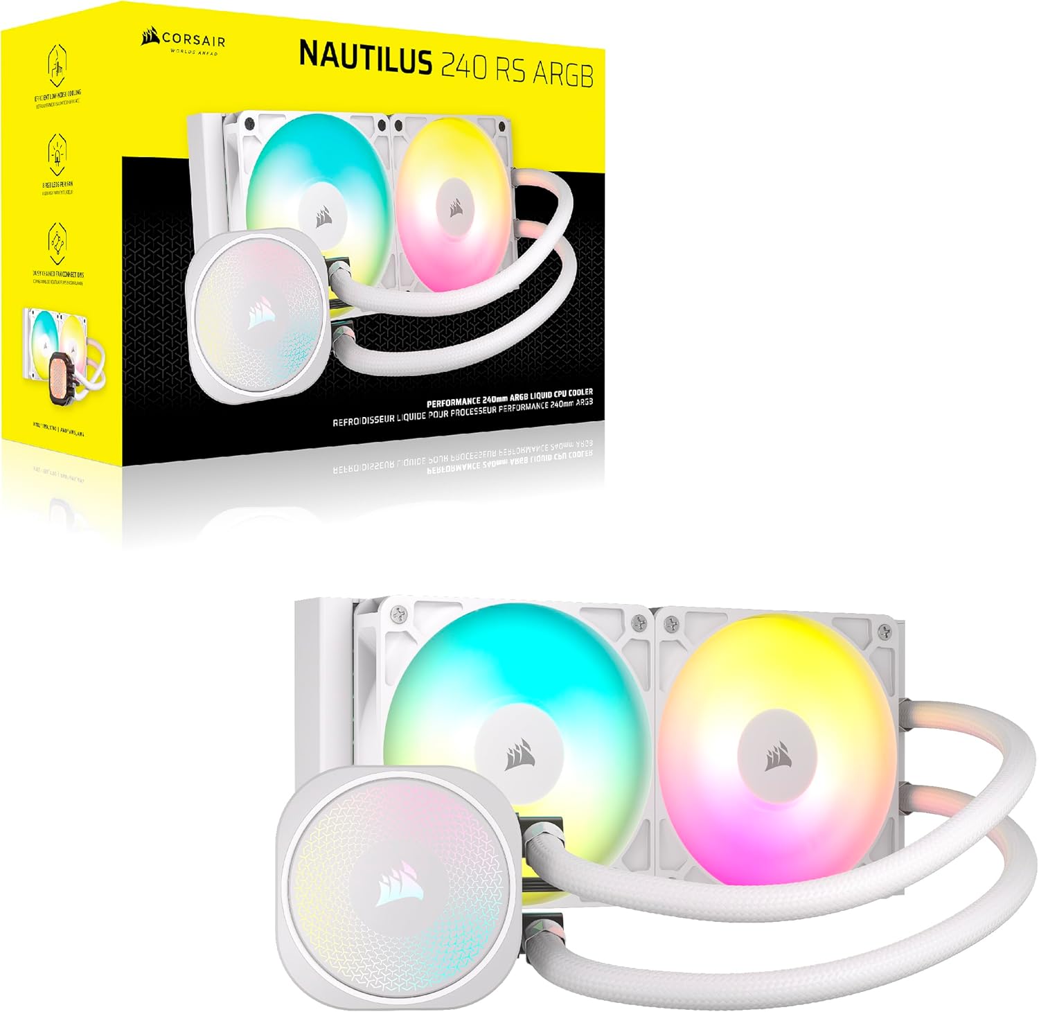 Corsair Nautilus 240 RS ARGB (White)