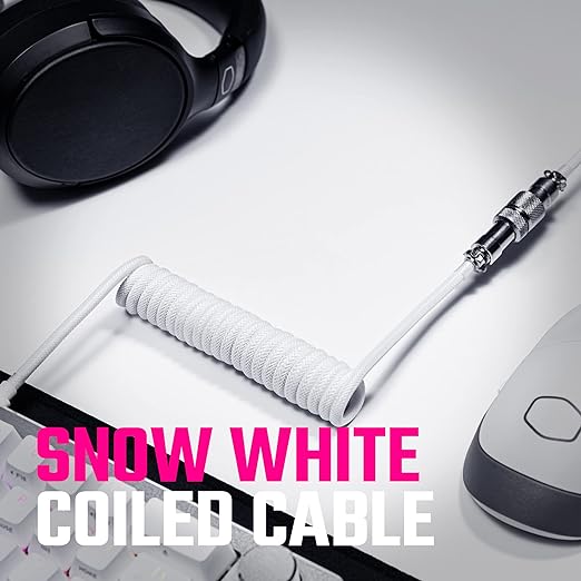 CM Coiled Cable (White)