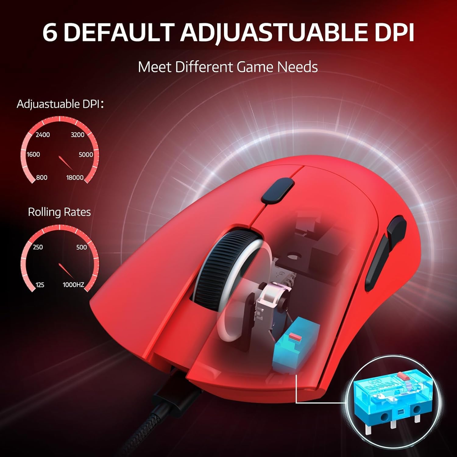 Attack Shark R1 (Red)