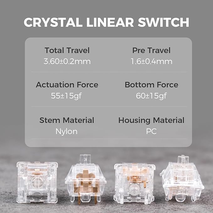Kiiboom Crystal Linear Switch (35 pcs)