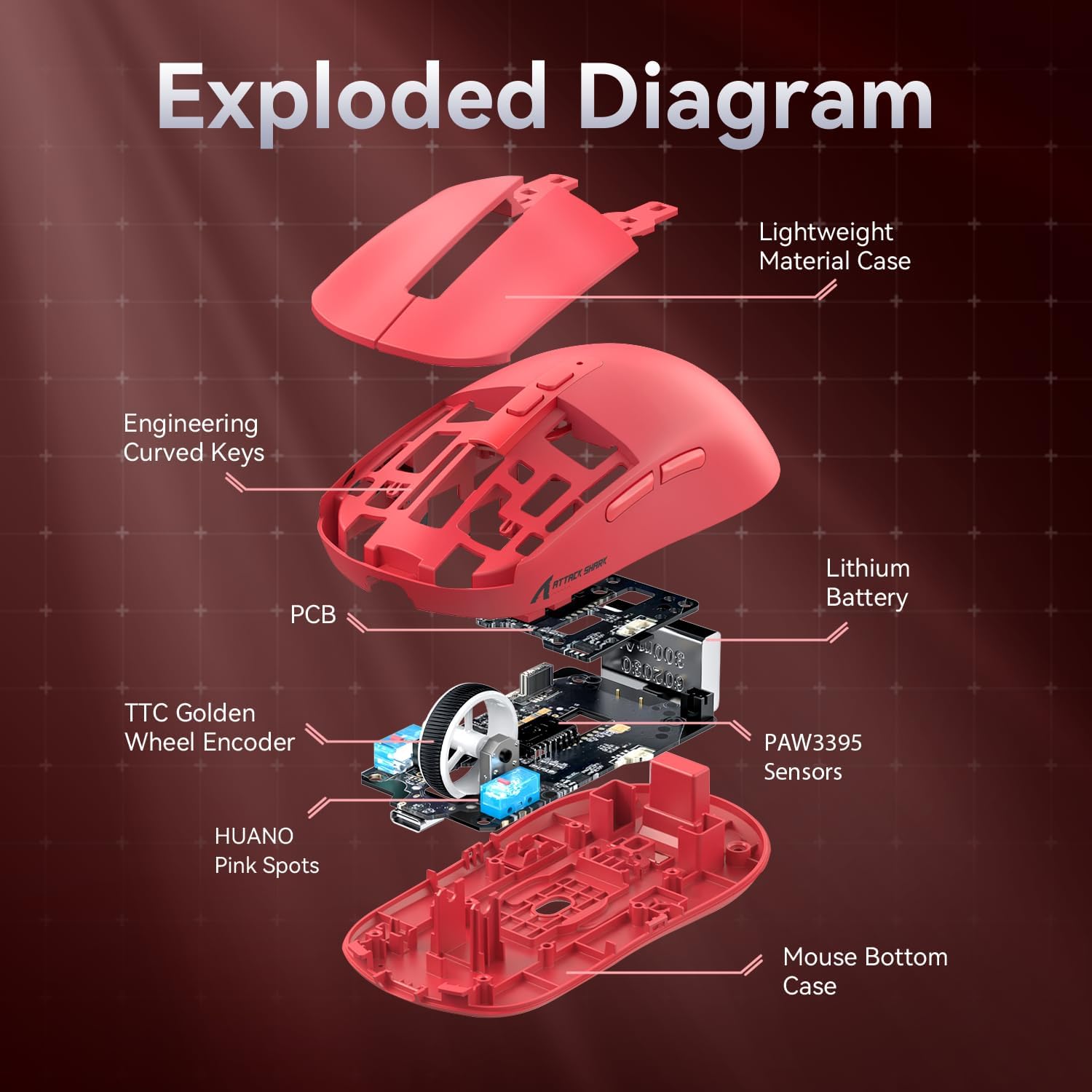 Attack Shark X6 (Red)