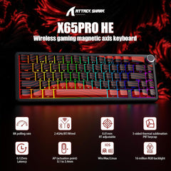 Attack Shark X65 Pro HE (Black & Red Contour)
