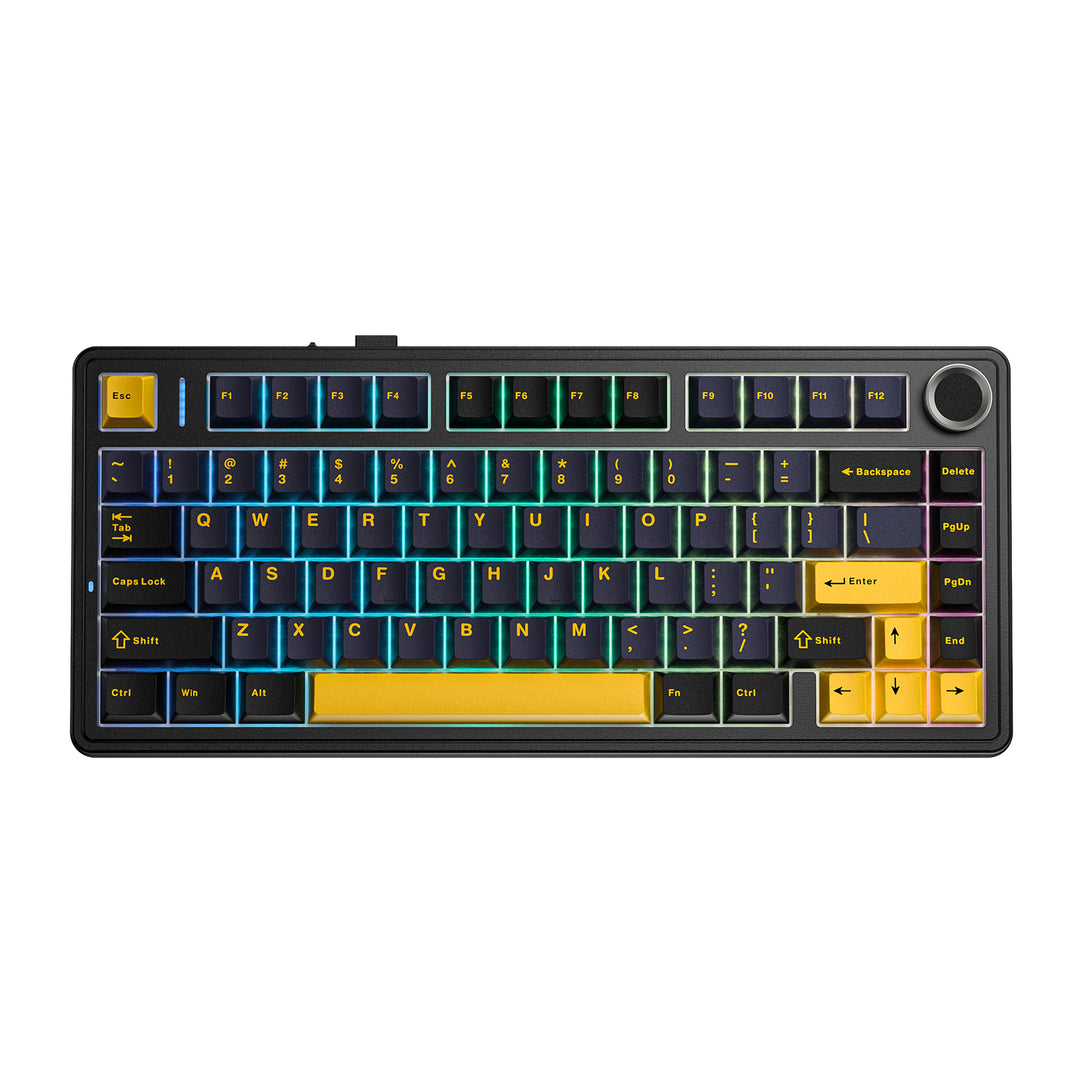 Aula F75 (Black - Gray Wood Switch)