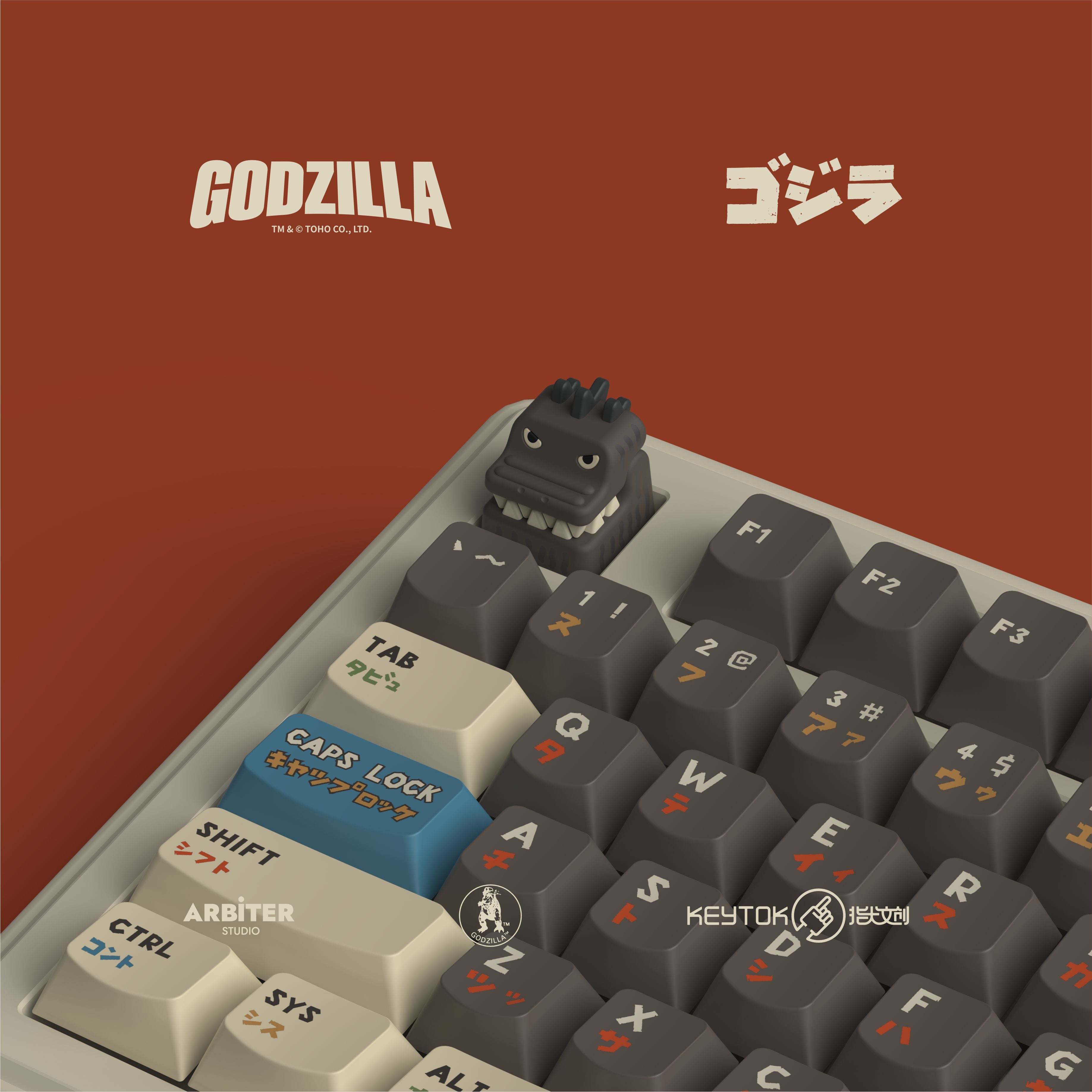 KeyTok Black Classic Godzilla