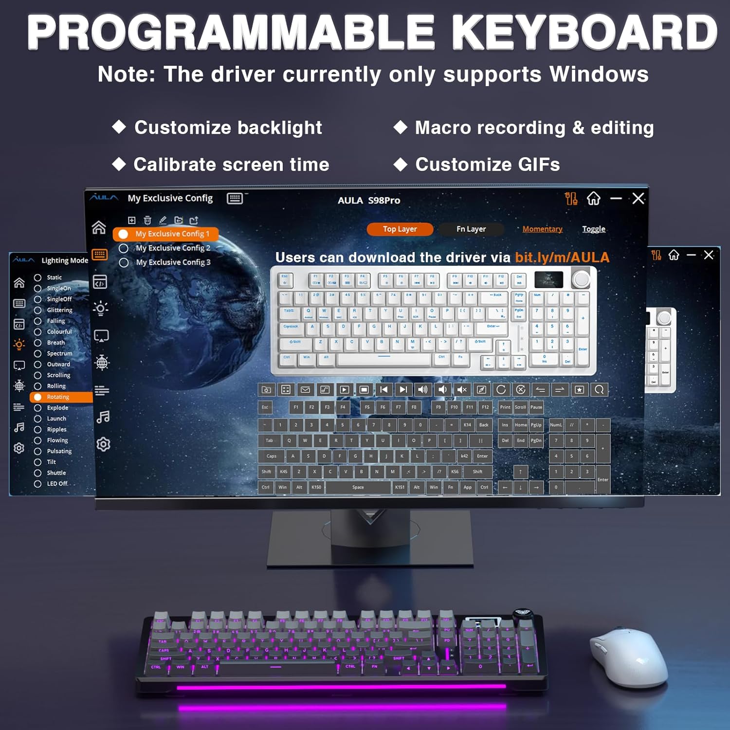 Aula S98 Pro (Black - Star Vector Switch)