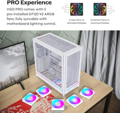 Montech HS01 Pro Mesh (White)