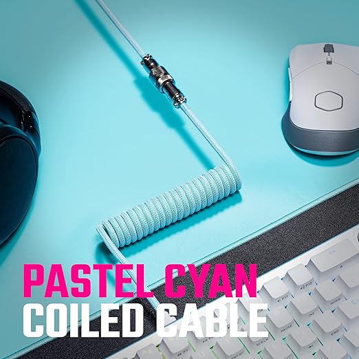 CM Coiled Cable (Cyan)