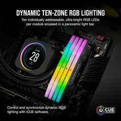 Corsair Vengeance RGB 2 x 16GB DDR5 C36 6400Mhz (White)