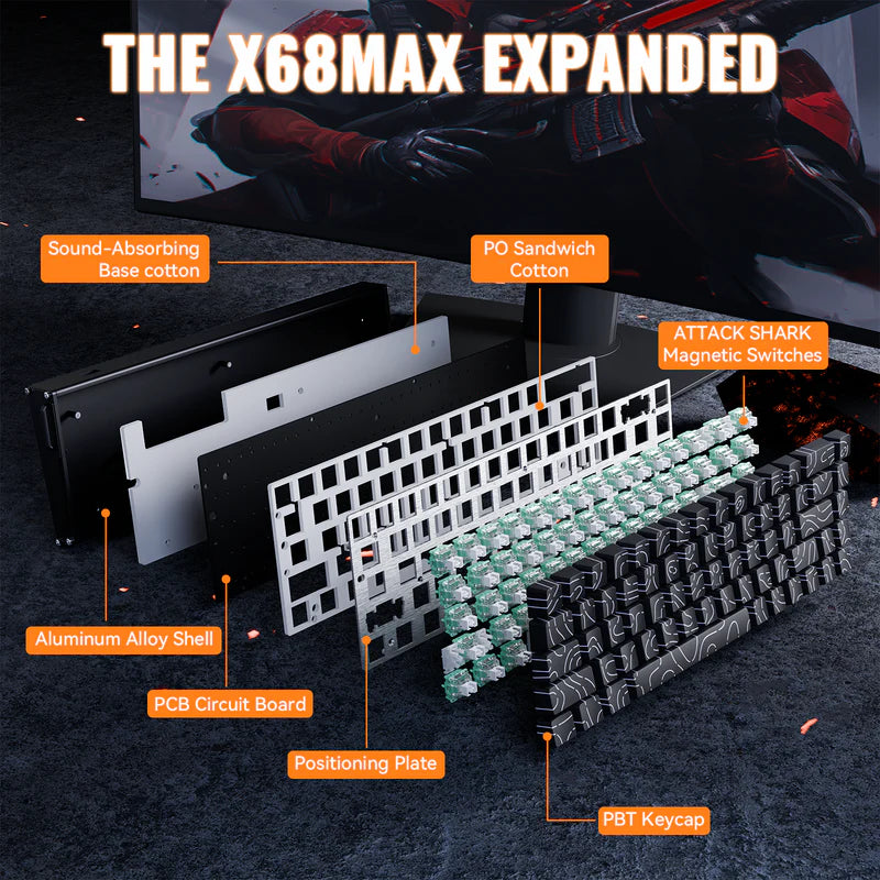 Attack Shark X68 Max (Black Contour)