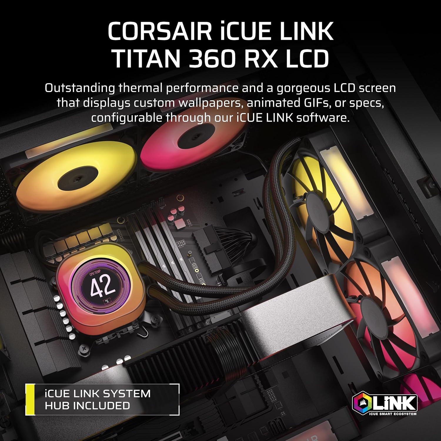 Corsair iCUE Titan 360 RX LCD (Black)