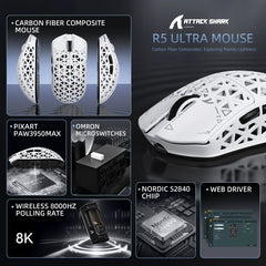 Attack Shark R5 Ultra (White)
