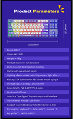 Ajazz AK870MC (Red Switch - Red & White)