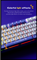 Ajazz AK870MC (Red Switch - Purple & White)