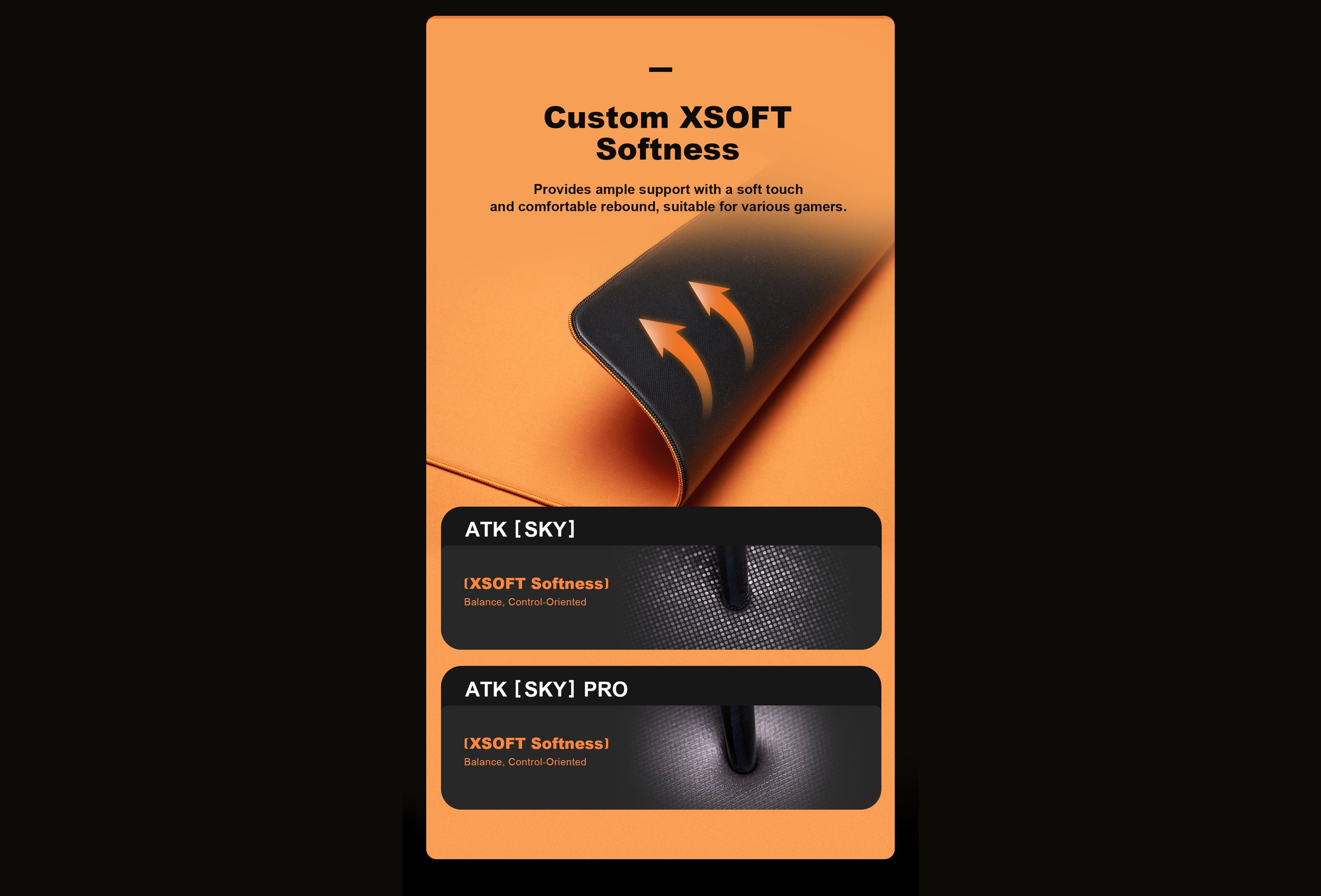 ATK Sky XSoft eSport Mousepad (Orange)