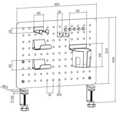 Humanmotion AX-9 Pegboard