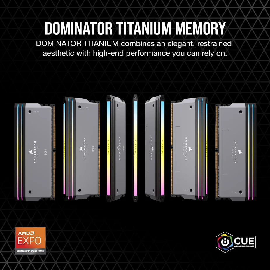 Corsair Dominator Titanium 2 x 16GB DDR5 C30 6000MHZ (Grey)