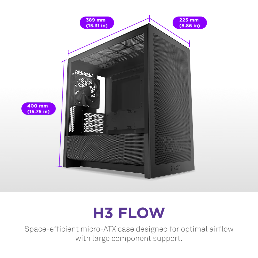 NZXT H3 Flow 2025 (Black)
