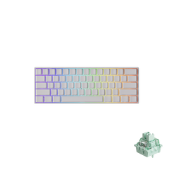 Monsgeek Fun60 Max SP Tri-Mode (White - Glare Magnetic)