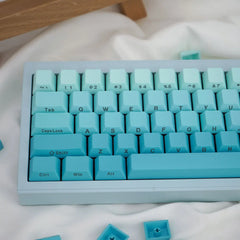 Gradient Cyan Side Engraved Keycaps (Cherry Profile)
