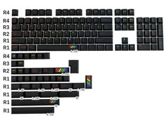 GMK Midnight Rainbow Clone Keycaps (Cherry Profile)