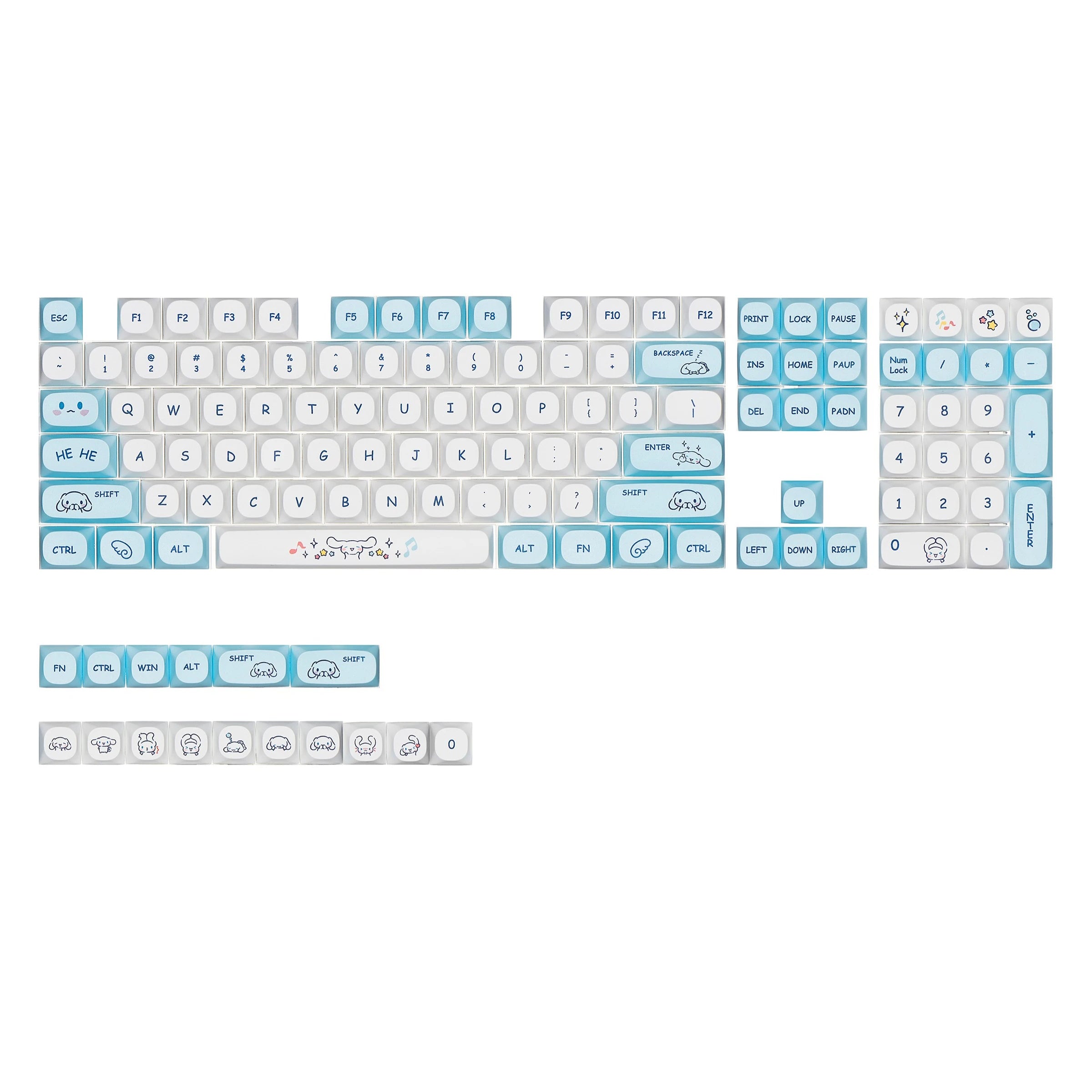 Anime Cinnamoroll Keycaps (MA Profile)